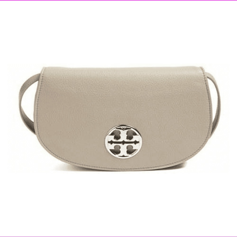 Tori Burch Pebble Leather Crossbody Purse